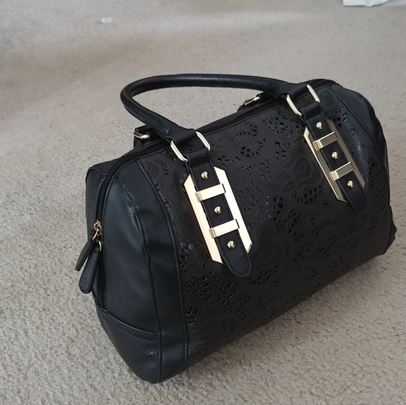 NWOT👜👜Black Satchel Handbag - Picture 3 of 8